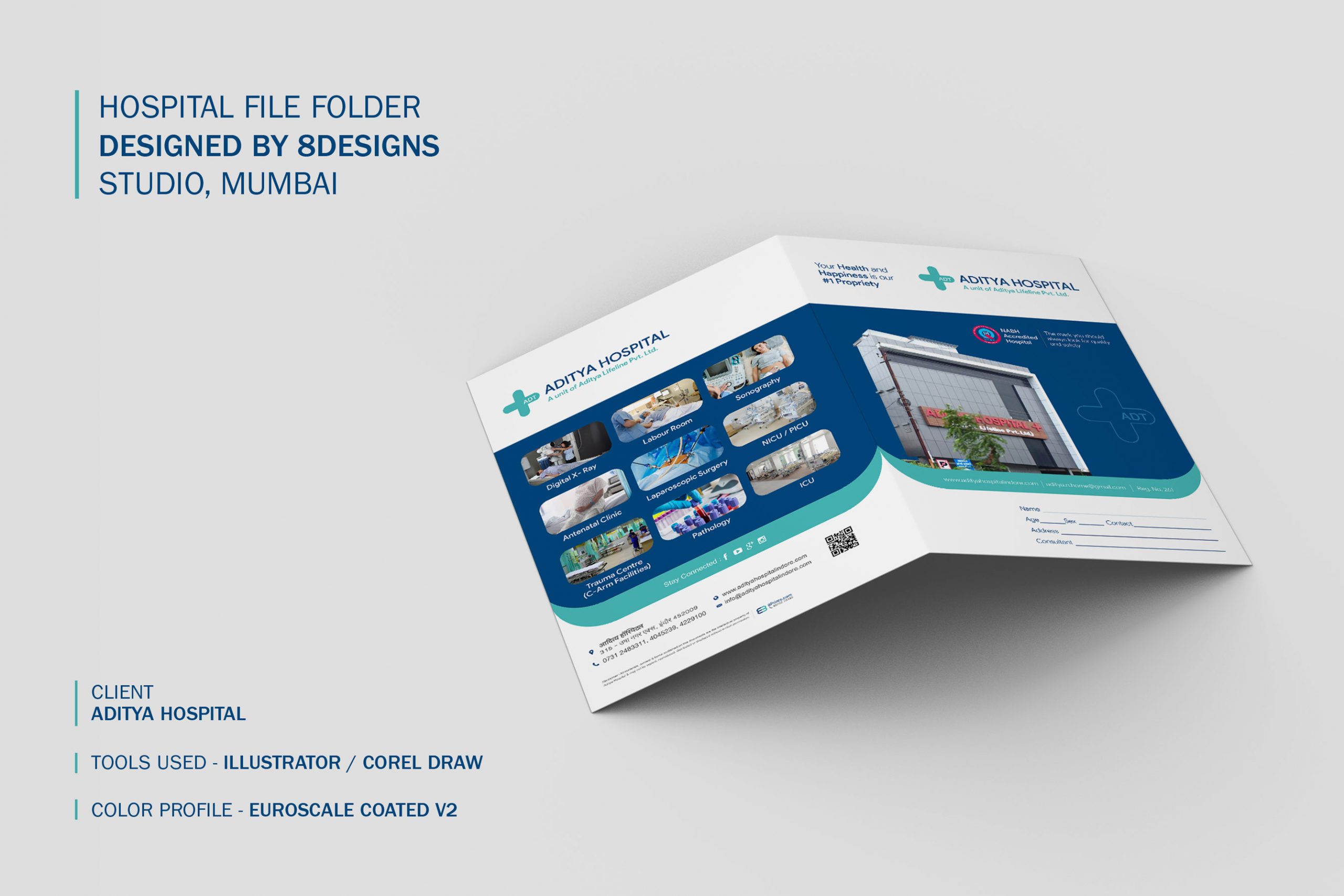 Hospital File Folder Design and Printing, Mumbai, India